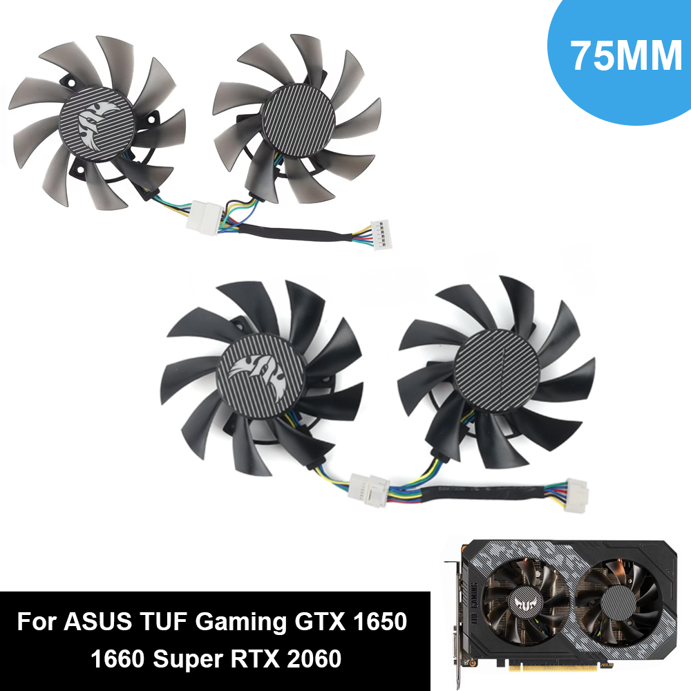 Rtx 4080 Super 16Gb - Ersatz-75-mm-GPU-Lüfter FD8015U12S T129215BU für ASUS TUF