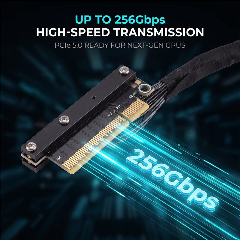ABUO-Pcie 5.0 X8 Dual Reverse  – Pcie 5.0 Gpu Riser Cable Bewertung und Preis