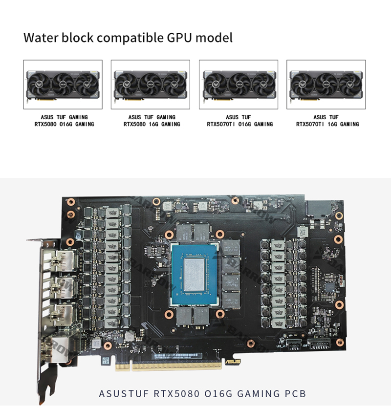 Barrow GPU-Block für ASUS TUF  – Rtx 4090 Water Block Bewertung und Preis