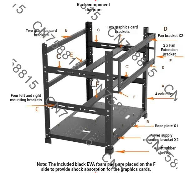 Dual-Power-Multi-AI-Mining-Rig – Gpu Mining Rig Frame 8 Gpu Bewertung und Preis